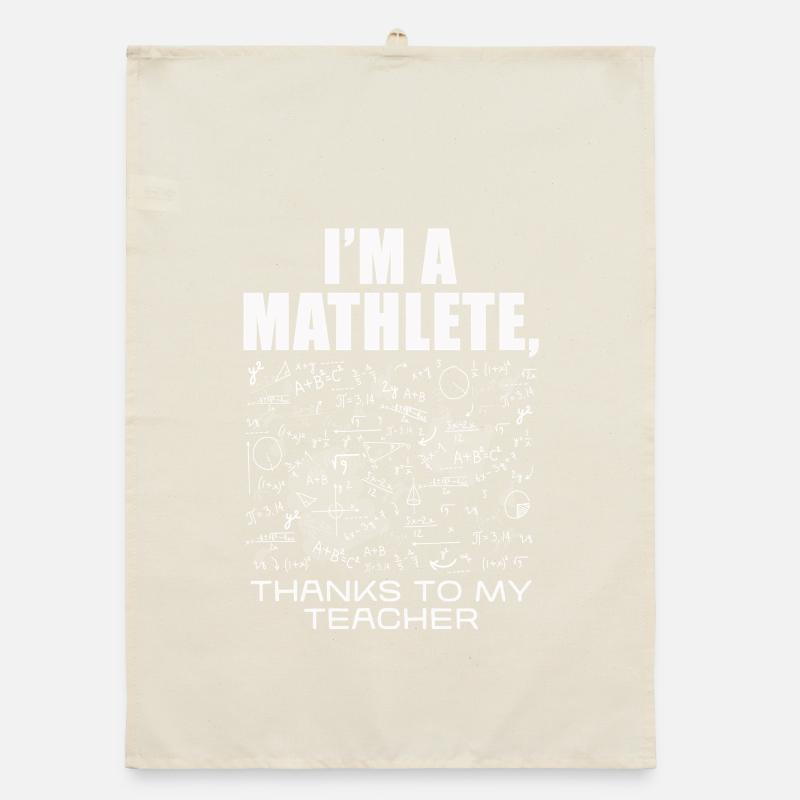 Ich bin Mathlete – Dank Lehrer Organic Geschirrtuch