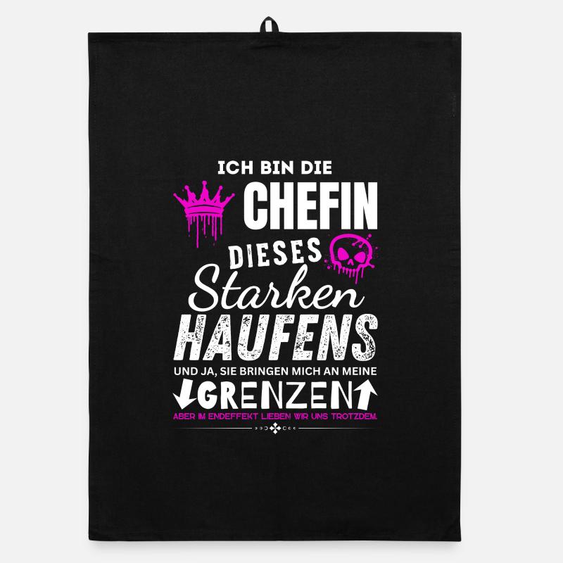 Chefin dieses starken Haufens Chefin Geschenke Organic dish towel