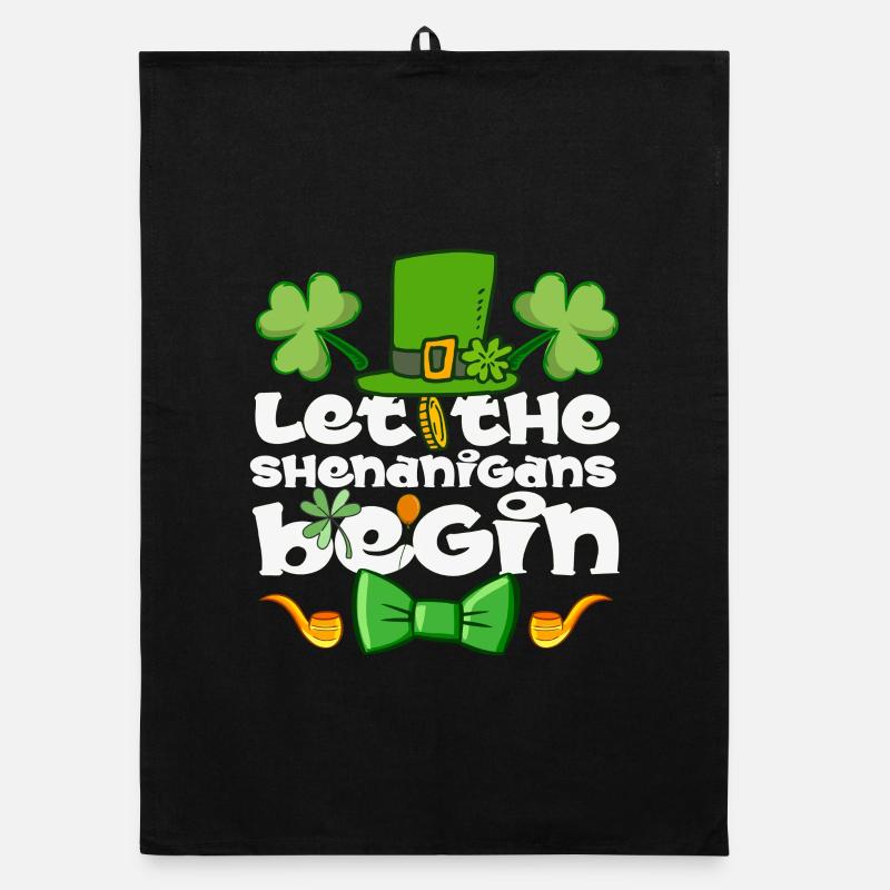 Lasst die Streiche am St. Patrick's Day beginnen Organic Geschirrtuch