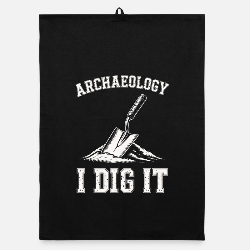 Archéologie I Dig It Conception de truelle Torchon bio