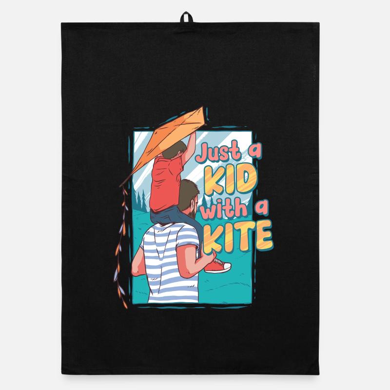 Drachen Drachensteigen Organic Geschirrtuch