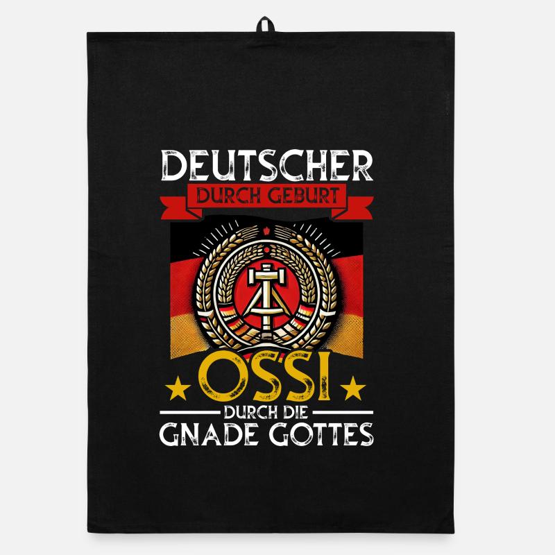 Deutscher Durch Geburt Ossi Durch Die Gottes Organic Geschirrtuch