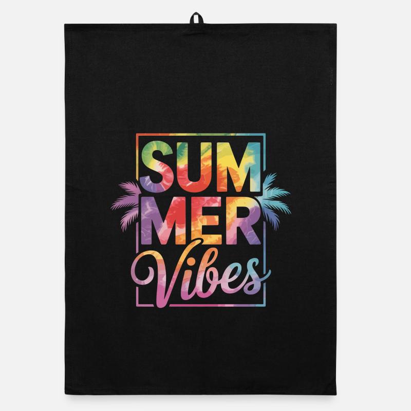Summer Vibes Organic dish towel