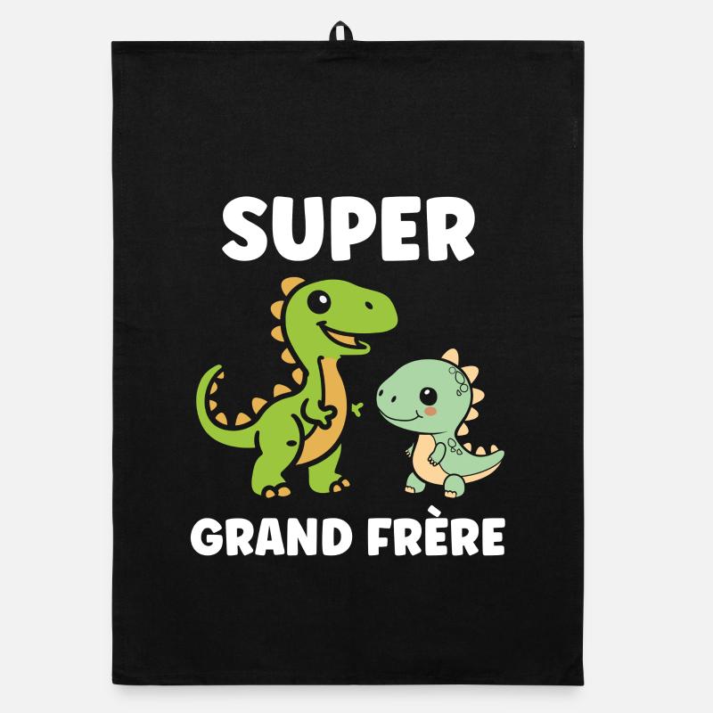 Super Big Brother Dinosaurs Organic dish towel