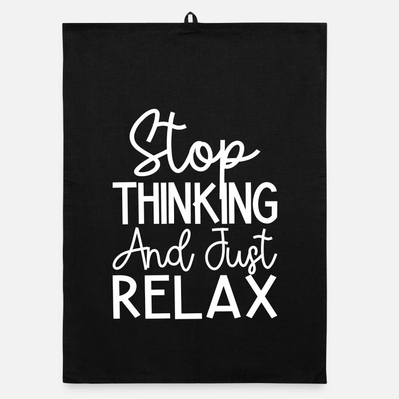 Pilates Enthusiasts Stop Thinking & Just Relax Organic Geschirrtuch