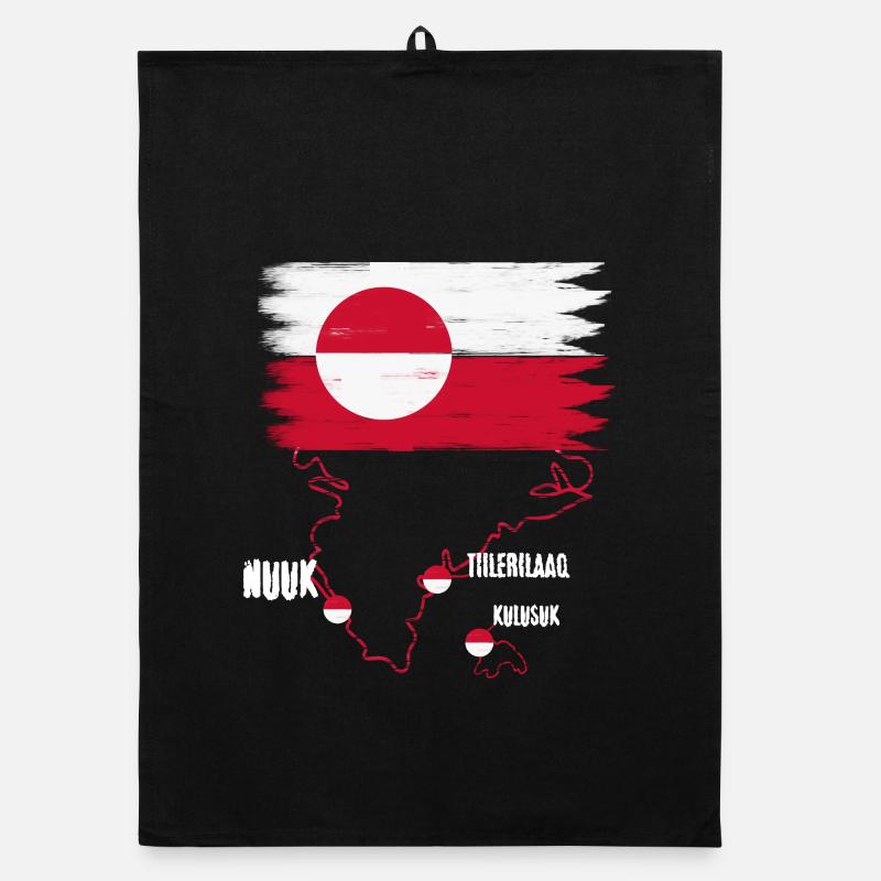 Nuuk du drapeau du Groenland Torchon bio