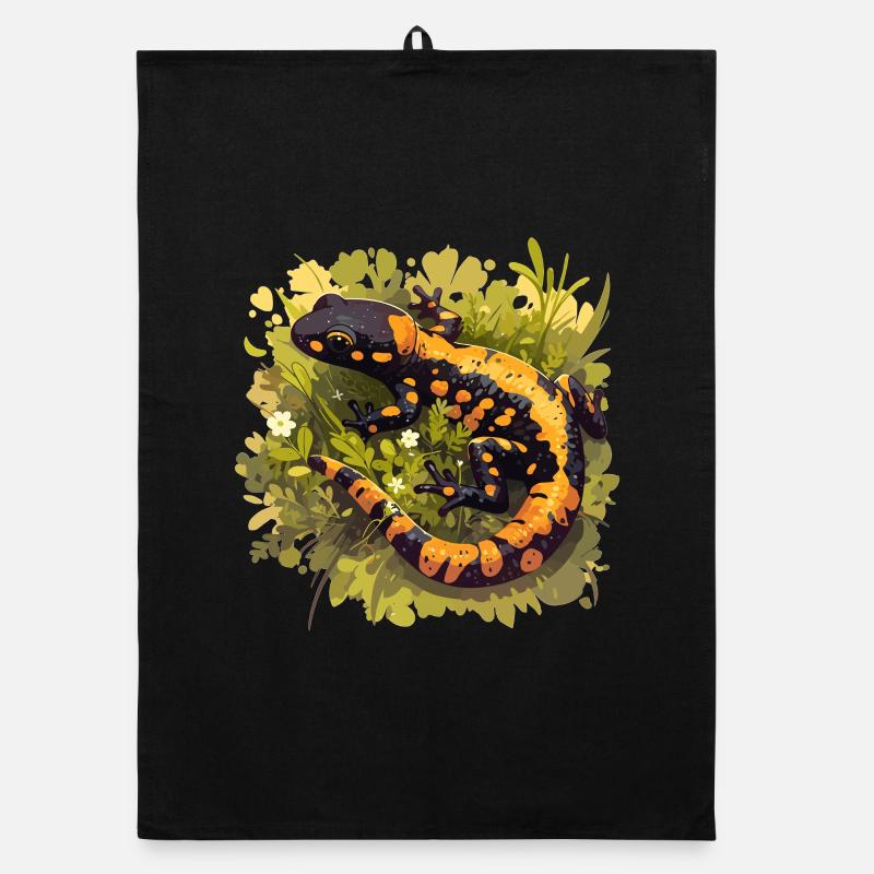 Fire Salamander Salamander Organic dish towel
