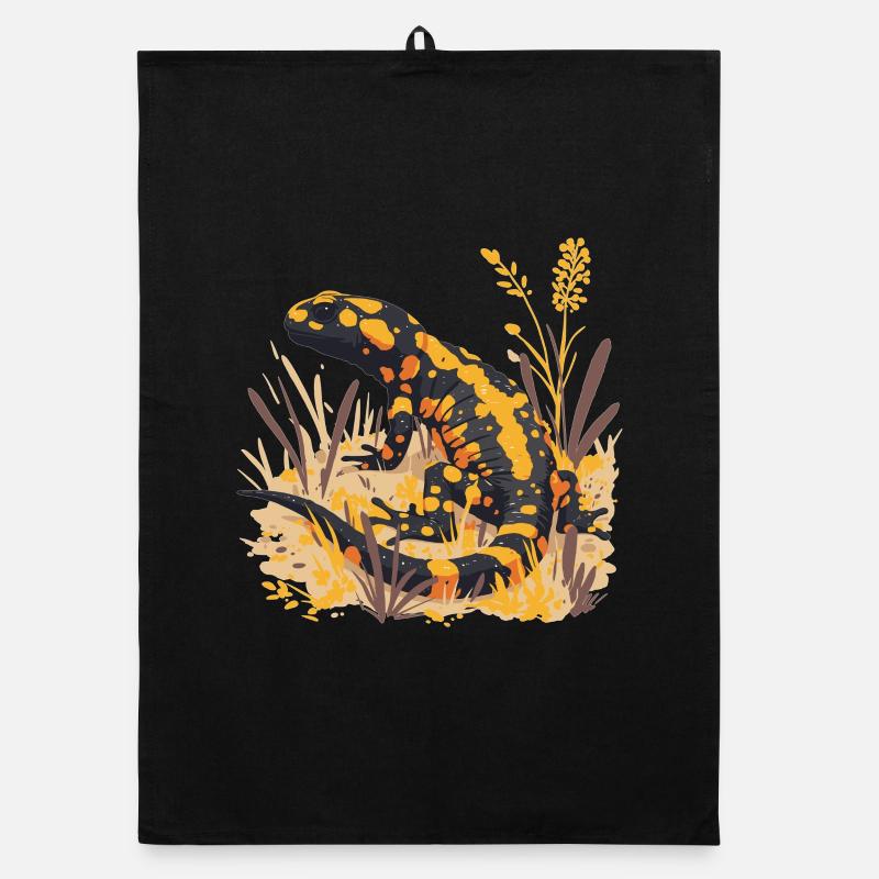 Fire Salamander Salamander Organic dish towel