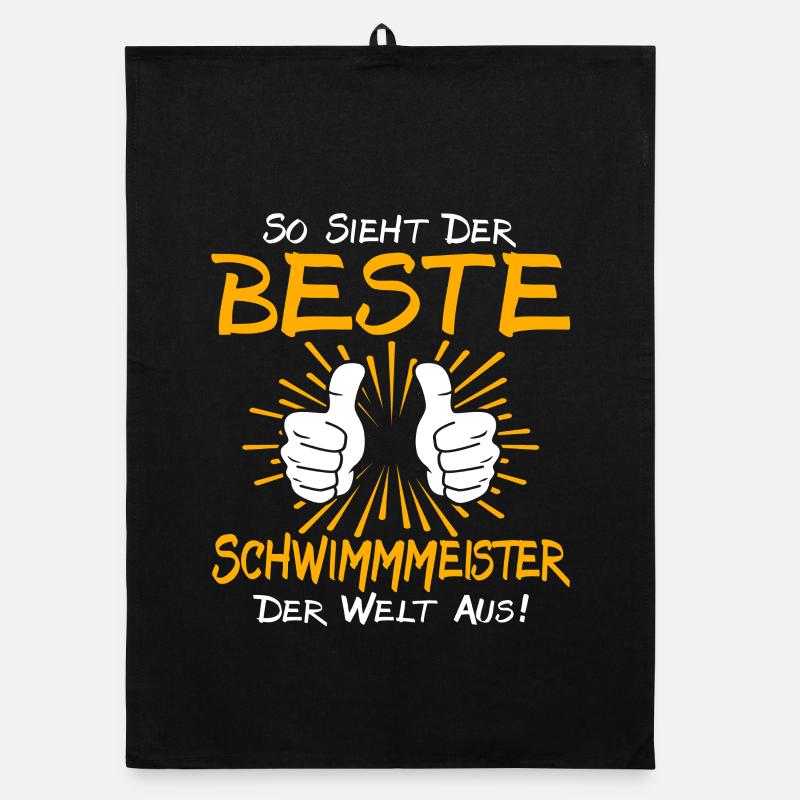 Swimming Master Gift Idea Organic dish towel