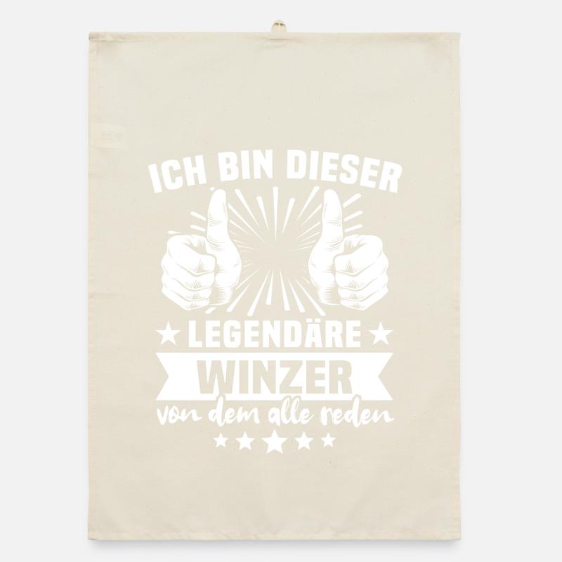 Winemaker legend Organic dish towel