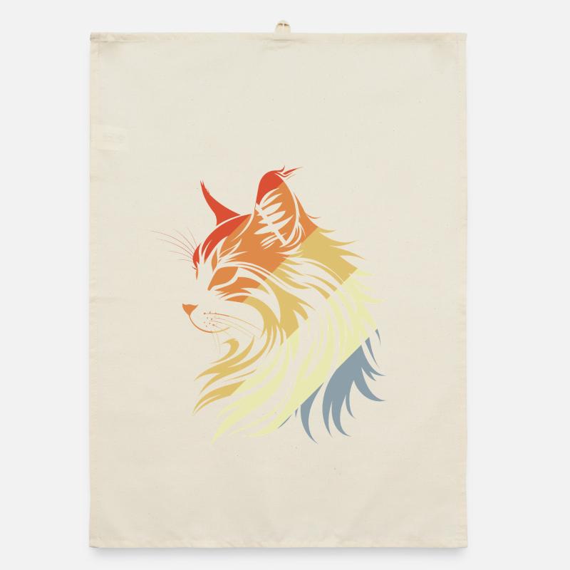 Style rétro du chat Torchon bio