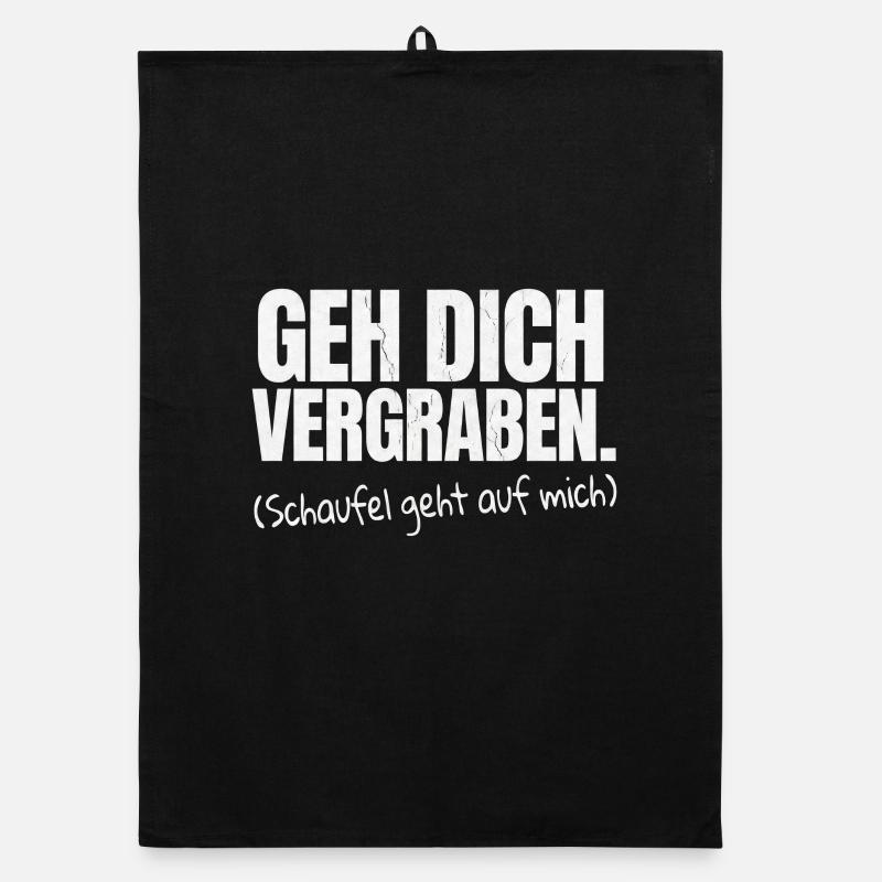 Go Bury You Sarcasm Saying Organic dish towel