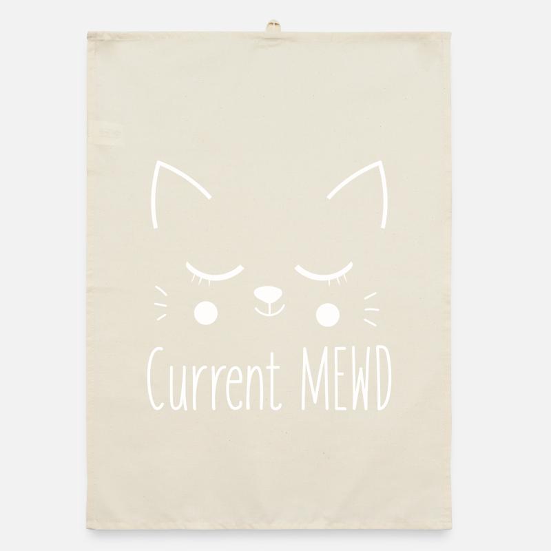 Current Mood Cute Cat Lover Organic dish towel