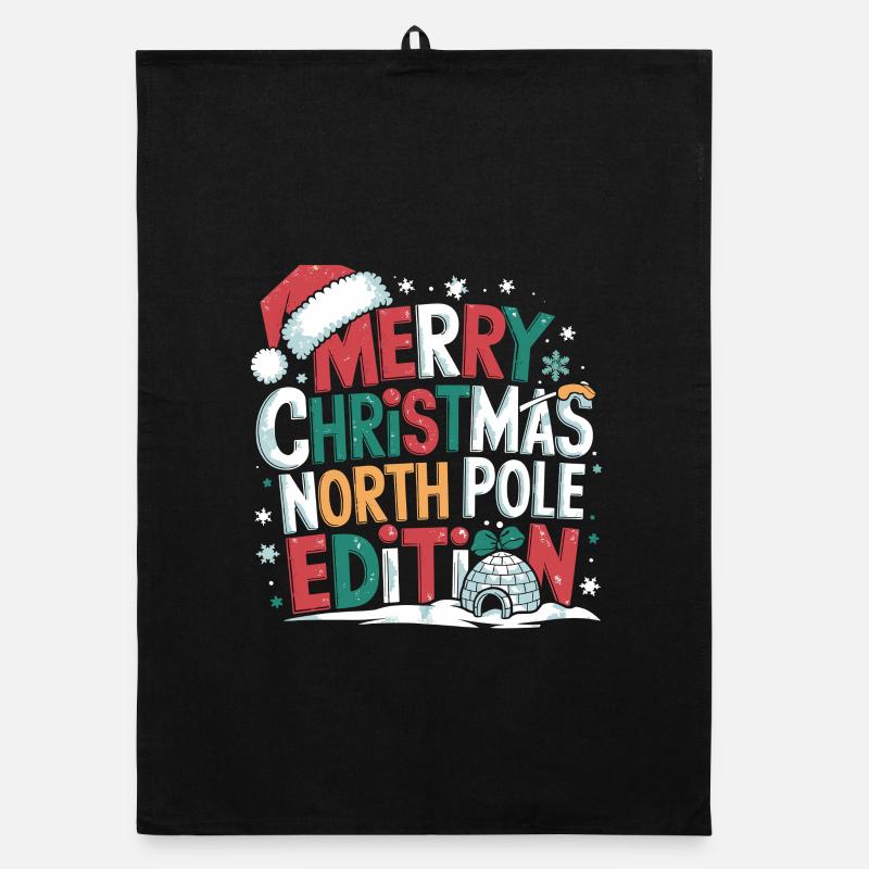 Joyeux Noël Édition Pôle Nord Plus Drôle Torchon bio