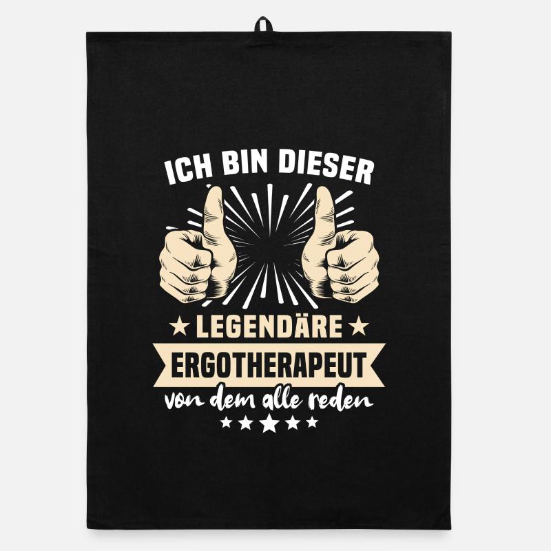 Ergotherapeut Sprüche Organic Geschirrtuch