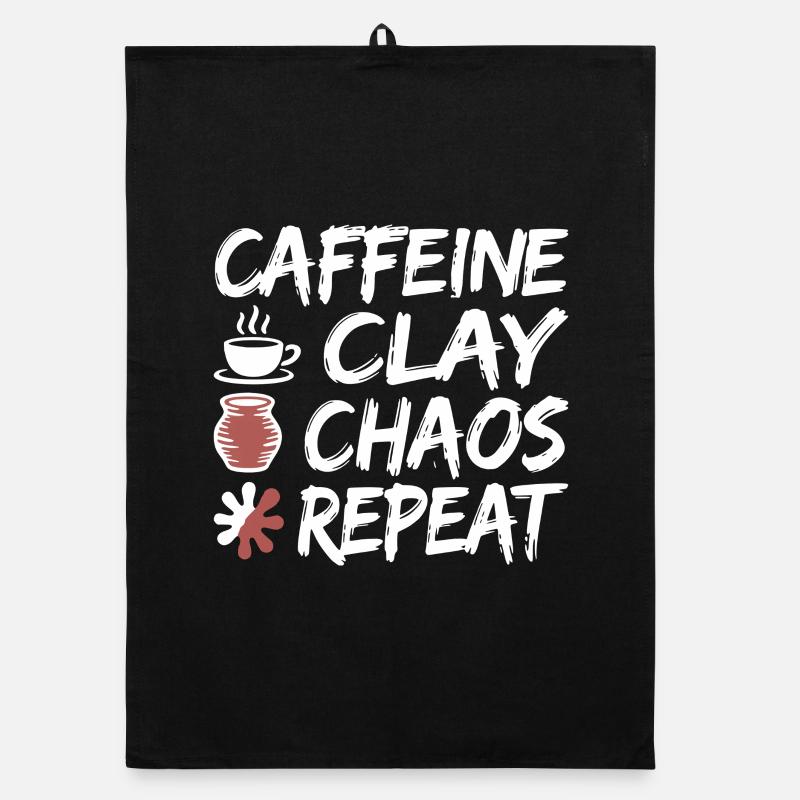 Conception Répétition de Caféine Clay Chaos Torchon bio