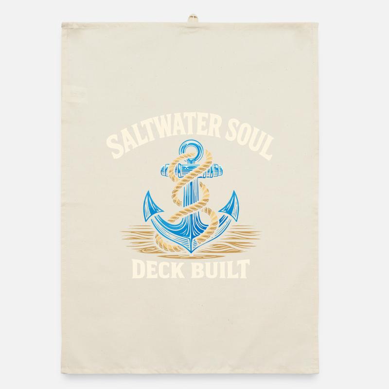 Seamanship Gift for Deckhand Ocean Work Organic dish towel