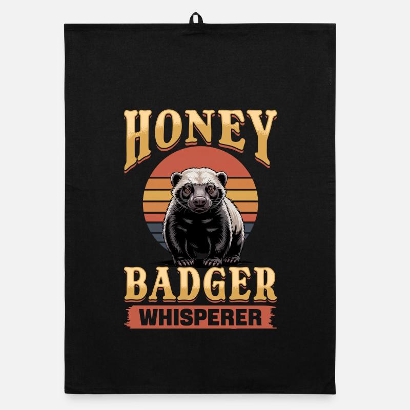 Funny Honey Badger Organic Geschirrtuch
