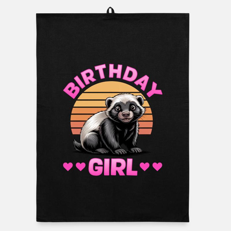 Funny Honey Badger Organic Geschirrtuch