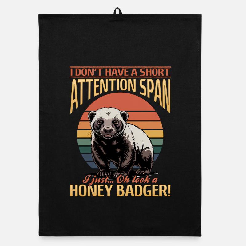 Blaireau drôle Torchon bio