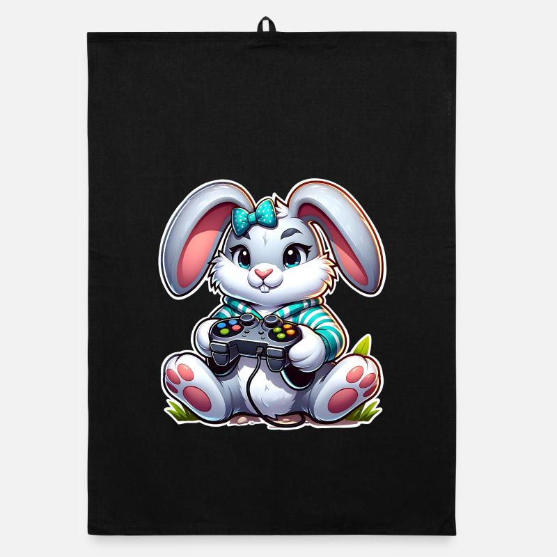 Osterhase Gaming Organic Geschirrtuch