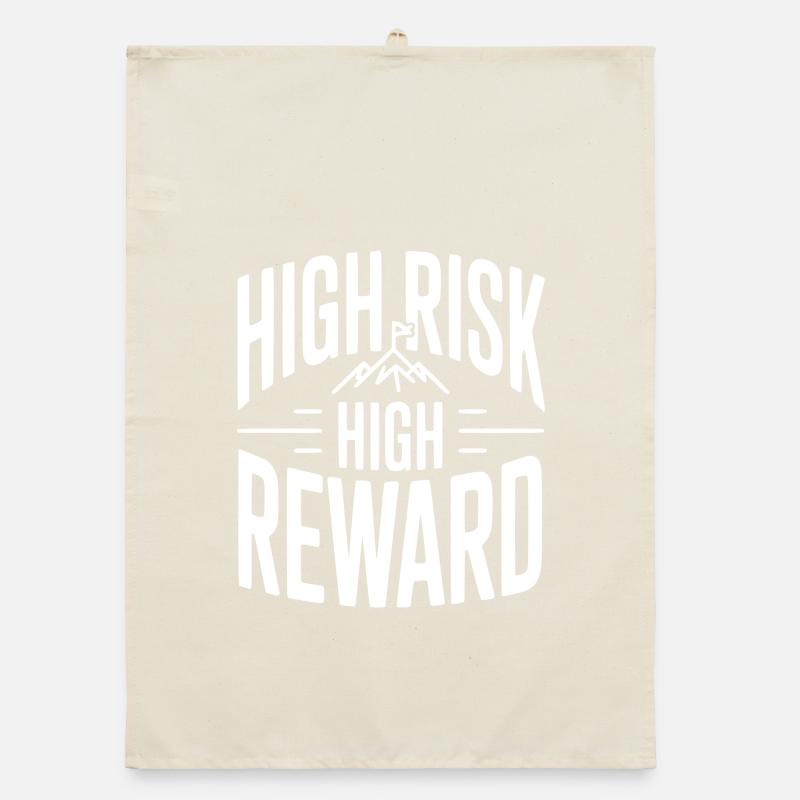 Hoher Risiko, hoher Ertrag Organic Geschirrtuch