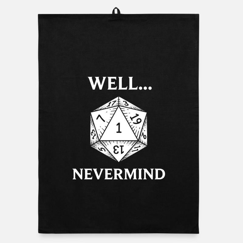 Critical Failure: Pen & Paper Humor Organic dish towel