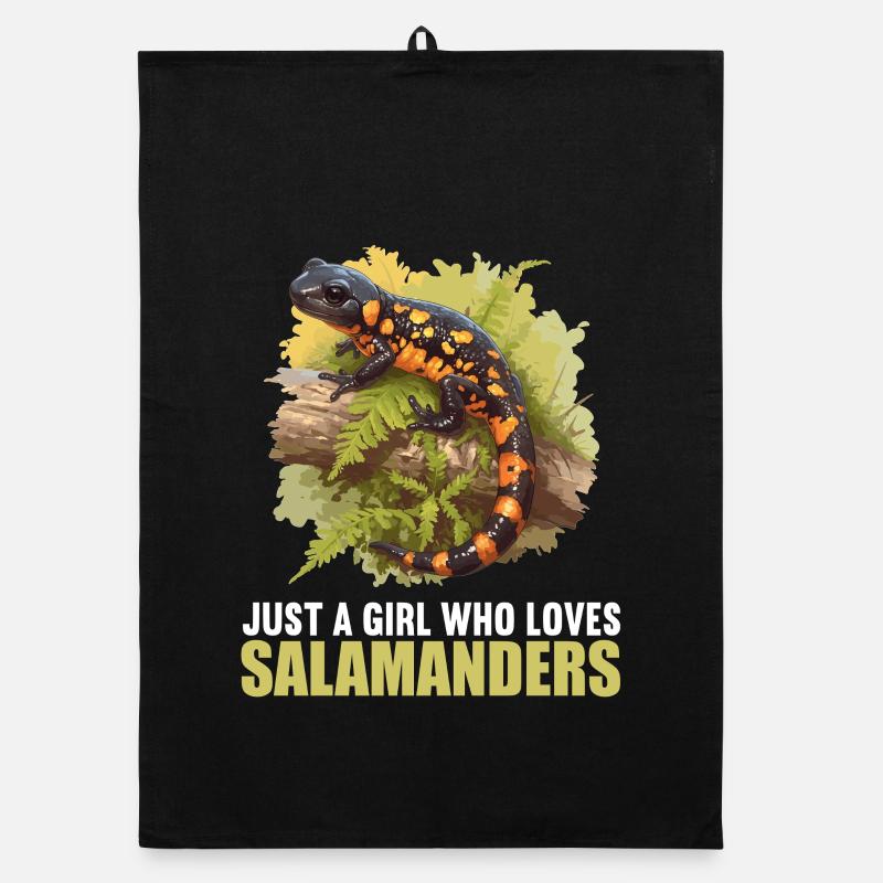 Feuersalamander Salamander Organic Geschirrtuch