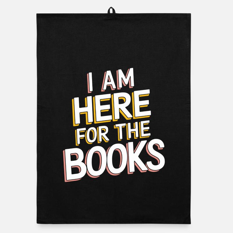 I'm here for the books Organic dish towel