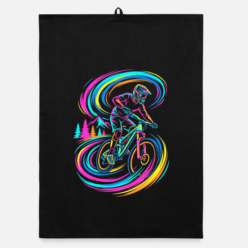 Mountain Biker Organic Geschirrtuch