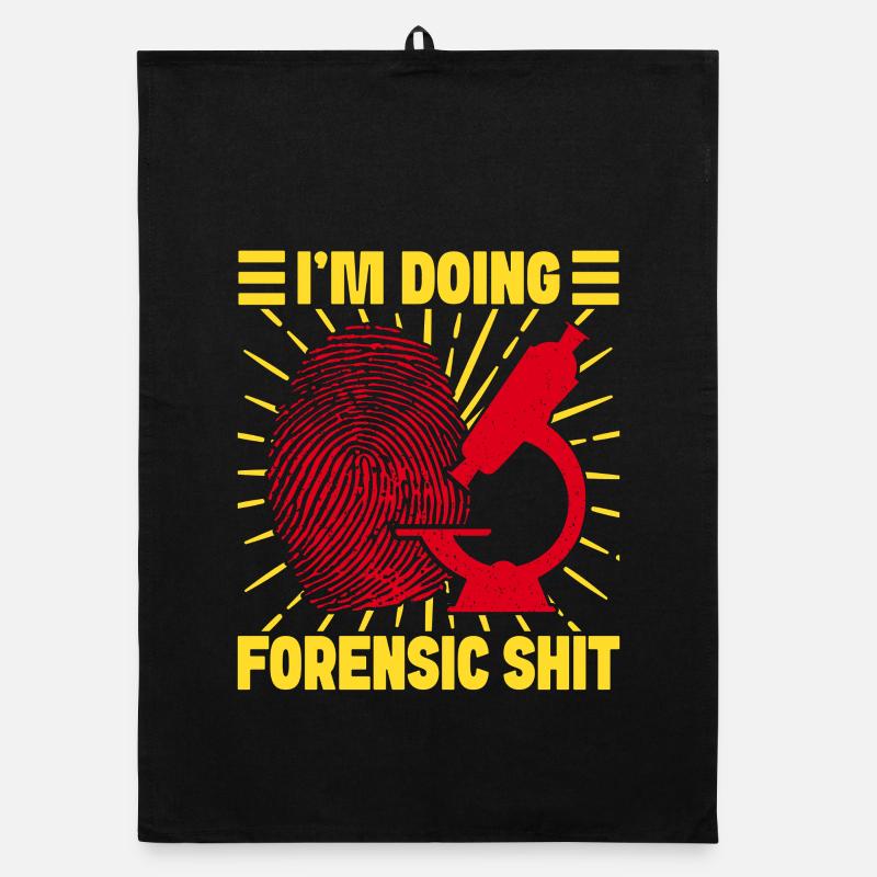 Forensic Science Major Doing Forensic Shit Organic dish towel