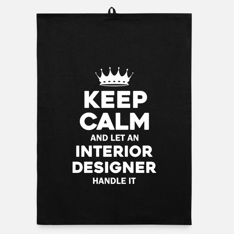 Interior Designer Rest Saying Organic dish towel