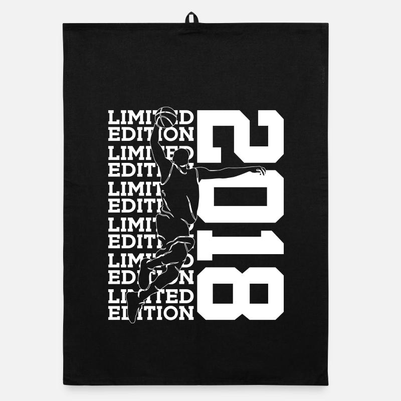 ÉDITION LIMITÉE 2018 BASKETBALL 8E ANNIVERSAIRE Torchon bio