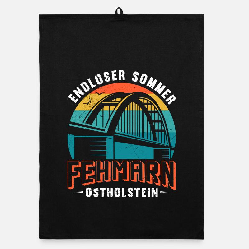 Mer Baltique FEHMARN ENDLESS SUMMER OSTHOLSTEIN Drôle Torchon bio