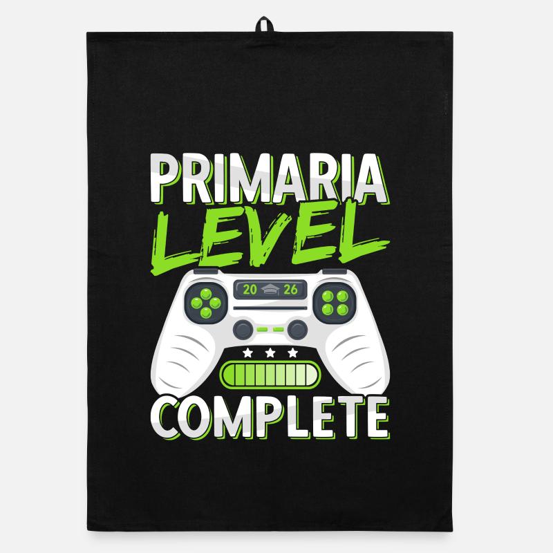 Elementary Graduation Diploma Elementary School Gamer Organic dish towel