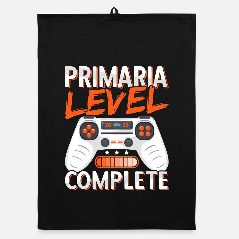Elementary Graduation Diploma Elementary School Gamer Organic dish towel