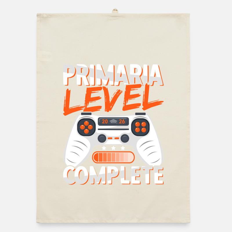 Elementary Graduation Diploma Elementary School Gamer Organic dish towel