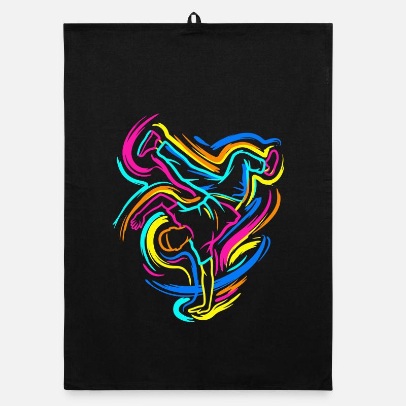 Breakdancing Organic dish towel