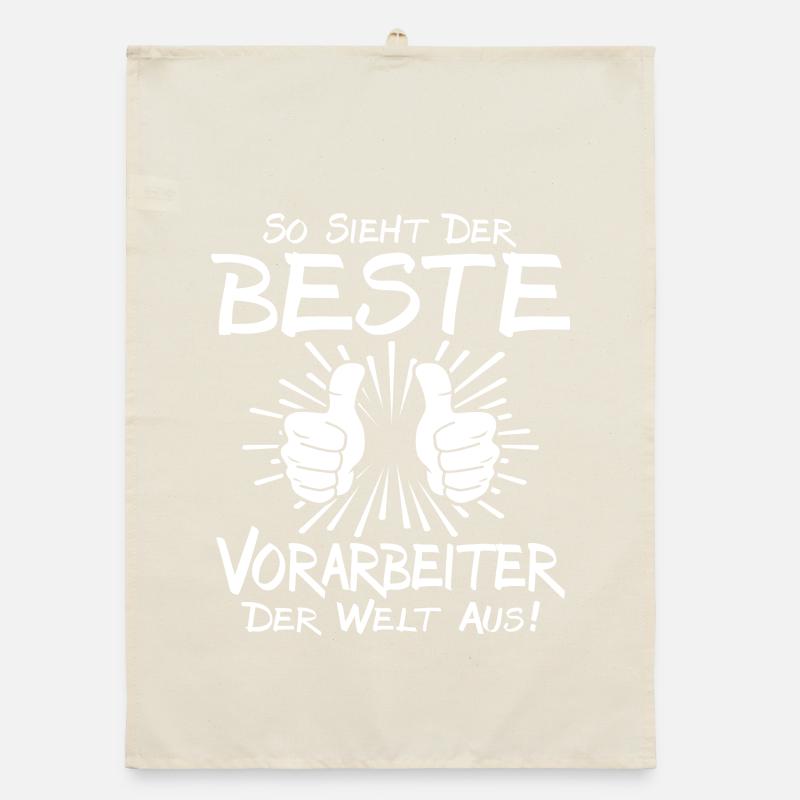 Bester Vorarbeiter Organic Geschirrtuch
