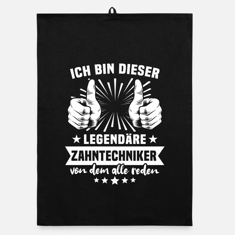 Dental Technician Legend Organic dish towel