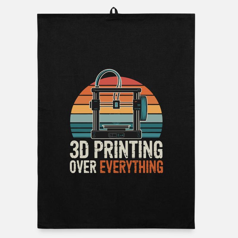 Impression 3D par-dessus tout Rétro 3D Printing Maker Torchon bio