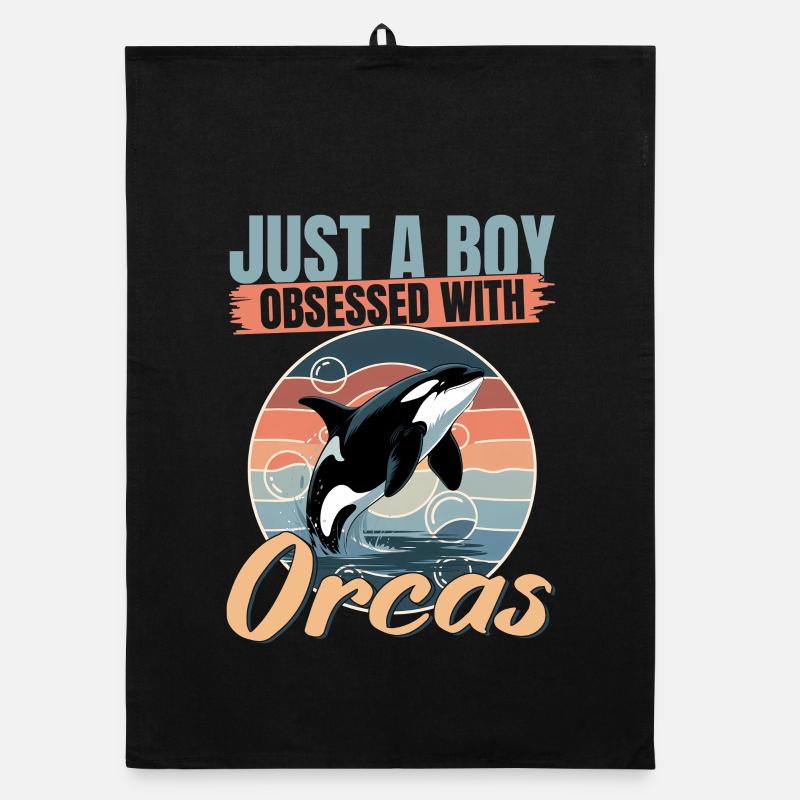 Funny Orca Organic dish towel