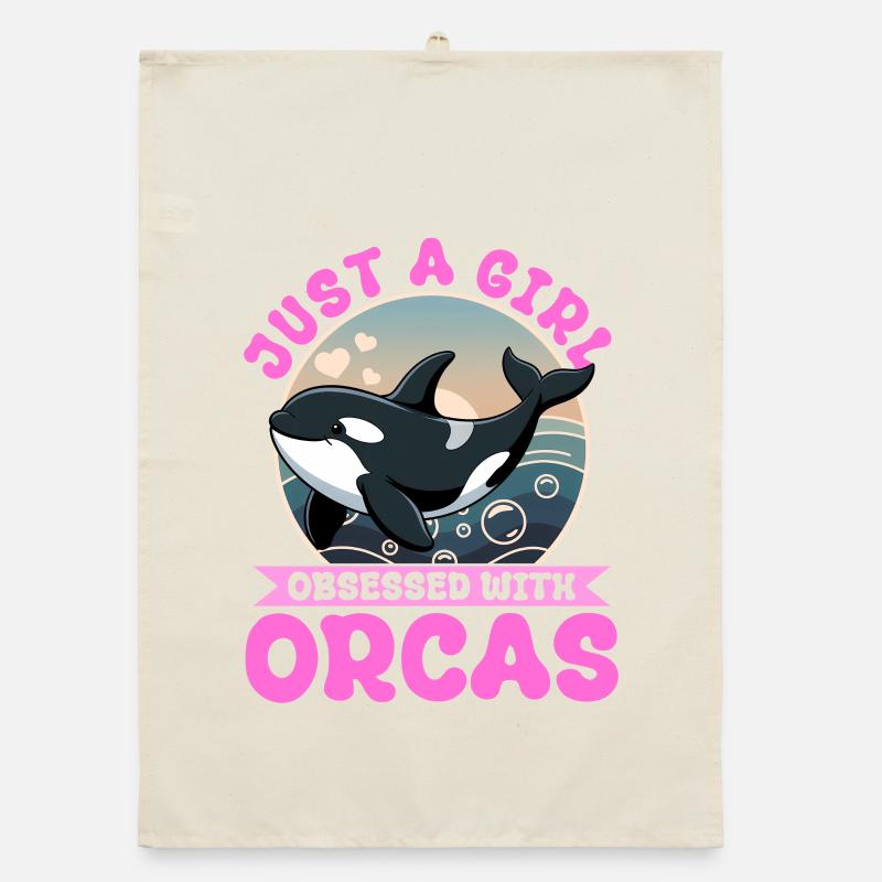 Funny Orca Organic dish towel