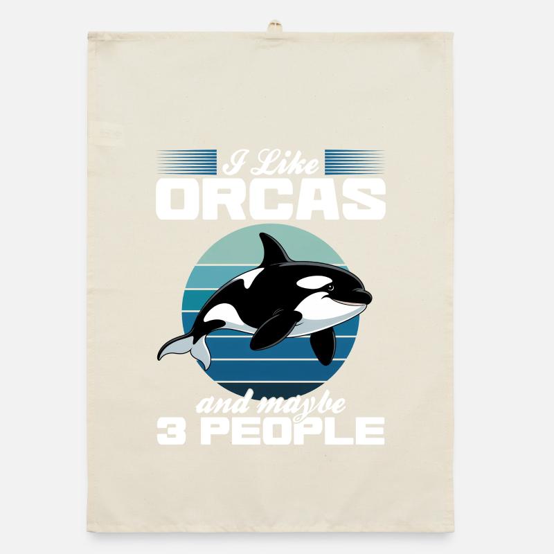 Funny Orca Organic dish towel
