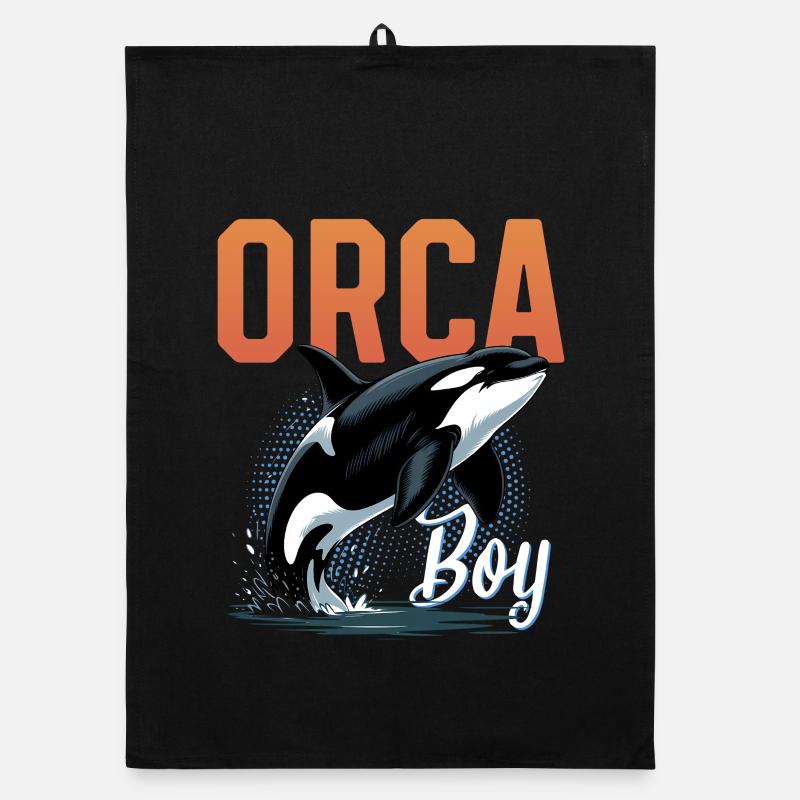 Funny Orca Organic dish towel