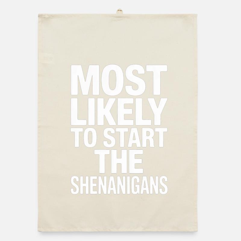 Am ehesten wird er mit den Streichen anfangen Organic Geschirrtuch