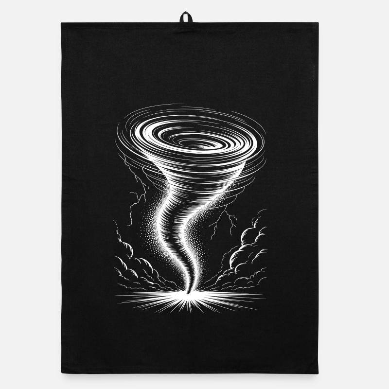 Tornado Sprüche Tornados Lustiges Tornado Geschenk Organic Geschirrtuch