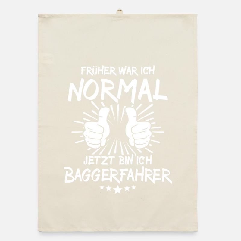 Baggerfahrer Organic Geschirrtuch