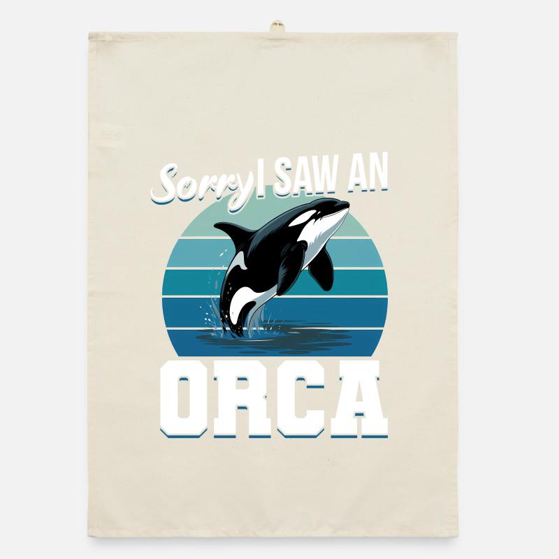 Funny Orca Organic dish towel