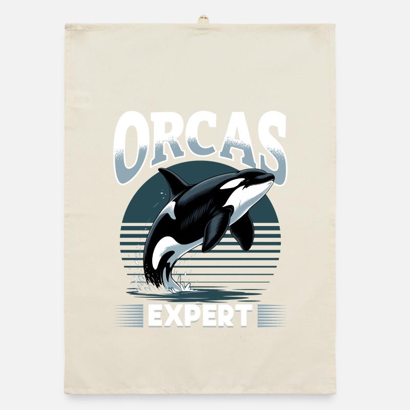 Funny Orca Organic dish towel